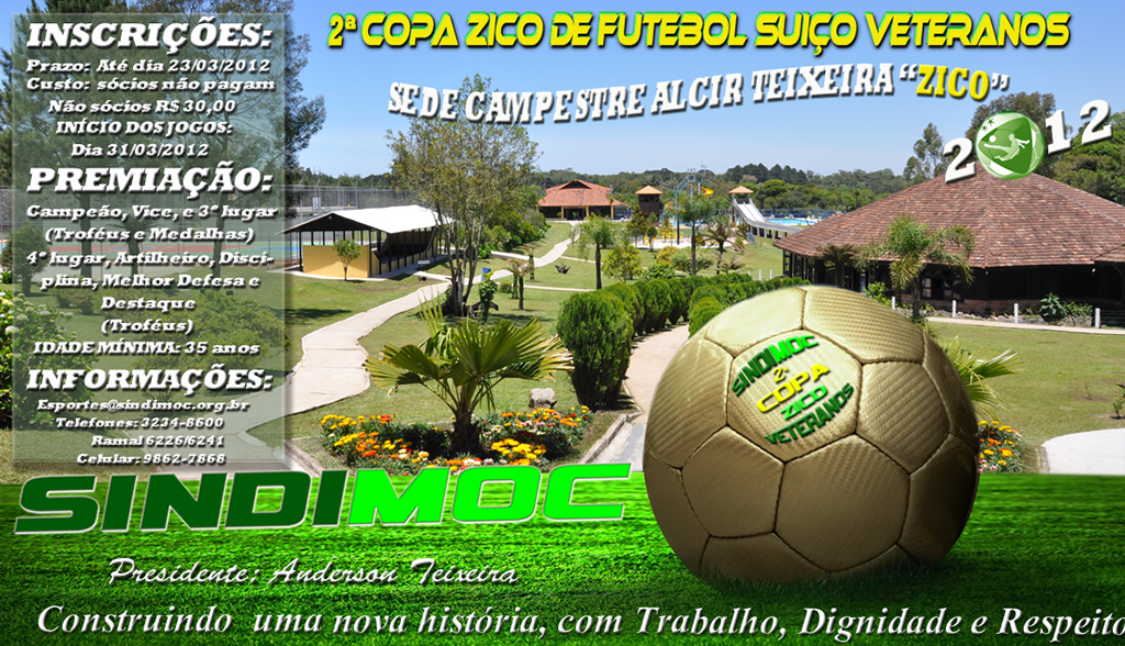 2ª Copa Zico de Futebol Suíço - Veteranos 2012 - Atualização Final